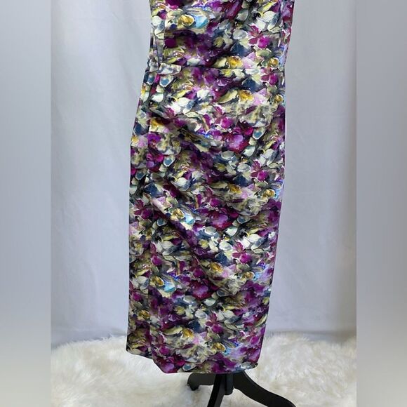 Chiara Boni La Petite Robe Floral One-Shoulder Dress size 8 - Picture 7 of 12